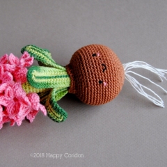 Hyacinth bulb - spring flower amigurumi pattern by Happy Coridon