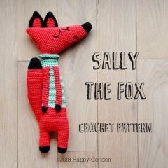 Sally the fox amigurumi by Happy Coridon