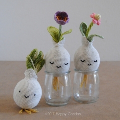 Spring bulbs amigurumi pattern by Happy Coridon