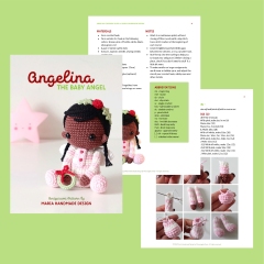 Angelina The Christmas Baby Angel amigurumi pattern by Maria Handmade Design