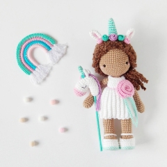 Ava, the unicorn girl amigurumi pattern by Maria Handmade Design