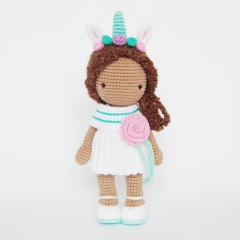 Ava, the unicorn girl amigurumi by Maria Handmade Design