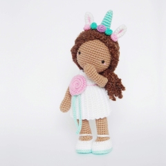 Ava, the unicorn girl amigurumi pattern by Maria Handmade Design