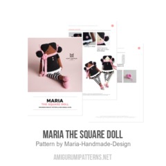 Maria the square doll amigurumi pattern by Maria Handmade Design