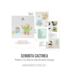 SENORITA CACTINEA amigurumi pattern by Maria Handmade Design