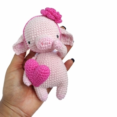 Valentina the mini pig amigurumi pattern by Maria Handmade Design