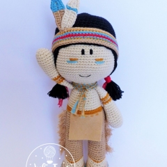 Cochise Indian amigurumi pattern by Julio Toys