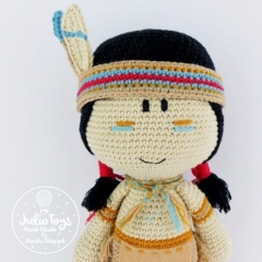 Cochise Indian amigurumi pattern by Julio Toys