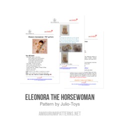 Eleonora the horsewoman amigurumi pattern by Julio Toys