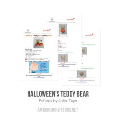 Halloween Teddy Bear amigurumi pattern by Julio Toys