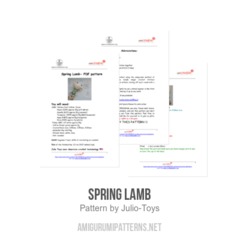 Spring Lamb amigurumi pattern by Julio Toys
