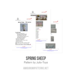 Spring Sheep amigurumi pattern by Julio Toys