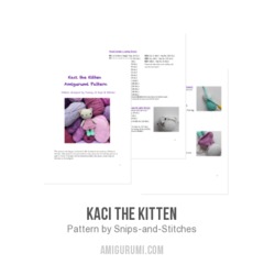 Kaci the Kitten amigurumi pattern by Snips & Stitches