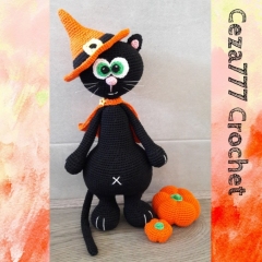 Catharina the Catwitch amigurumi pattern by Ceza777 Crochet