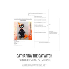 Catharina the Catwitch amigurumi pattern by Ceza777 Crochet