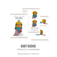 BABY BUDGIE amigurumi pattern by Crochetbykim