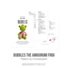 BUBBLES the amigurumi frog amigurumi pattern by Crochetbykim