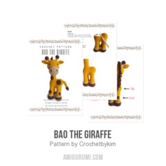 Bao the giraffe amigurumi pattern by Crochetbykim