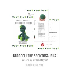 Broccoli the Brontosaurus amigurumi pattern by Crochetbykim