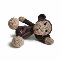 Brownie the monkey amigurumi by Crochetbykim