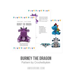 Burney the dragon amigurumi pattern by Crochetbykim