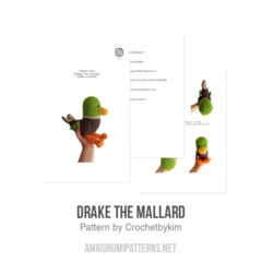 Drake the Mallard amigurumi pattern by Crochetbykim