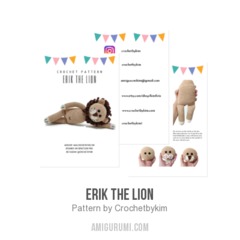 Erik the Lion amigurumi pattern by Crochetbykim