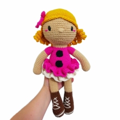 Freja the doll amigurumi pattern by Crochetbykim