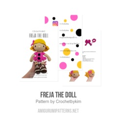 Freja the doll amigurumi pattern by Crochetbykim