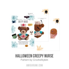Halloween Creepy Nurse amigurumi pattern by Crochetbykim