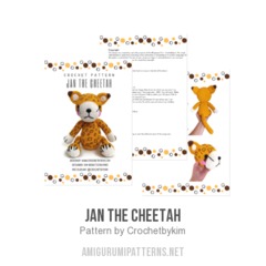 Jan the cheetah amigurumi pattern by Crochetbykim