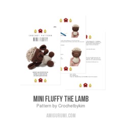 Mini Fluffy the lamb amigurumi pattern by Crochetbykim
