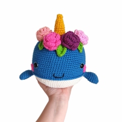 Rainbow Bubble the narwhal amigurumi by Crochetbykim