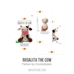 Rosalita the cow amigurumi pattern by Crochetbykim