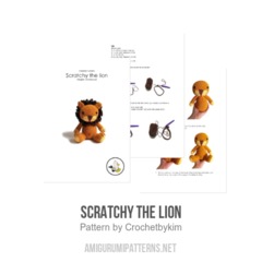 SCRATCHY the lion amigurumi pattern by Crochetbykim