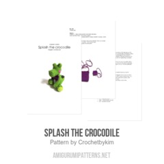 SPLASH the crocodile amigurumi pattern by Crochetbykim