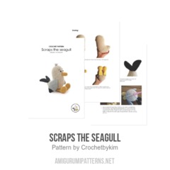 Scraps the seagull amigurumi pattern by Crochetbykim