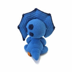 Spikey the Triceratops amigurumi pattern by Crochetbykim