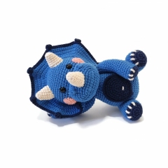 Spikey the Triceratops amigurumi pattern by Crochetbykim