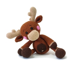 Woody the moose amigurumi pattern by Crochetbykim