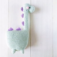 Tezuka the daydreamer dinosaur amigurumi pattern by Amigurumei