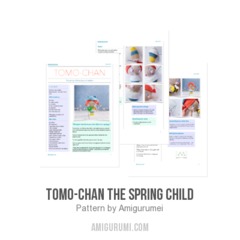 Tomo-chan the spring child amigurumi pattern by Amigurumei