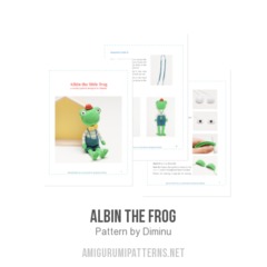 Albin the Frog amigurumi pattern by Diminu