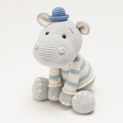 Bepo the hippo amigurumi pattern by Diminu