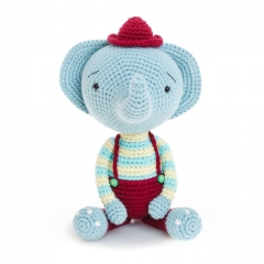 Berni the elephant amigurumi pattern by Diminu