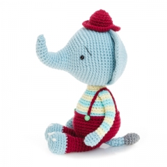 Berni the elephant amigurumi pattern by Diminu