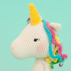 Lea the little unicorn amigurumi pattern by Diminu