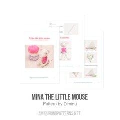 Mina the little mouse amigurumi pattern by Diminu