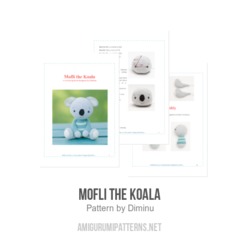 Mofli the koala amigurumi pattern by Diminu