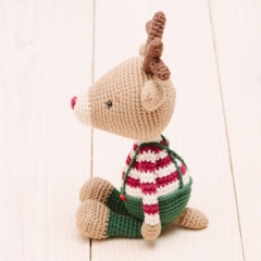 Rudolf the little reindeer amigurumi pattern by Diminu